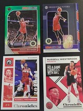 Russell Westbrook LOT GREEN HOOPS PREMIUM 129 PURPLE FREQUENT FLYERS CHRONICLES 