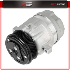 AC A/C Compressor And Clutch FOR Pontiac Oldsmobile Chevrolet Buick
