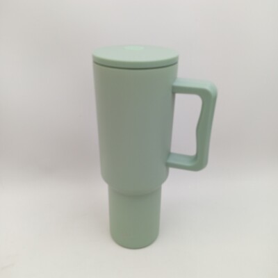 Simple Modern Becher Griff Trinkhalm Isolierter EdelstahlWasserflasche Food