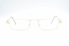 Vintage Chai 5X SLZ8 F15 Gold Square Glasses Eyeglass Frame NOS