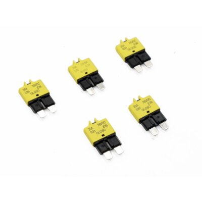 20A Manual Reset Low Profile Circuit Breakers ATC/ATO Mini Fuse Circuit Break...