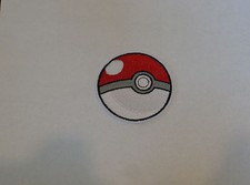 "Pokeball" Iron-On Embroidered Patch- POKEMON