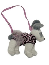 Poochie  Co Gray White Dog Purse Pink Black Tulle Sequins Tutu Outfit Pink
