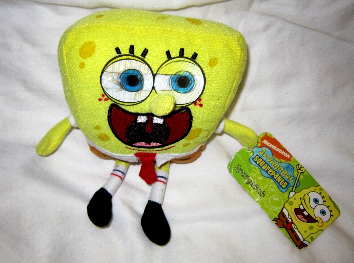 Nickelodeon Nick Jr. SpongeBob Sponge Bob Plush Doll with 3D