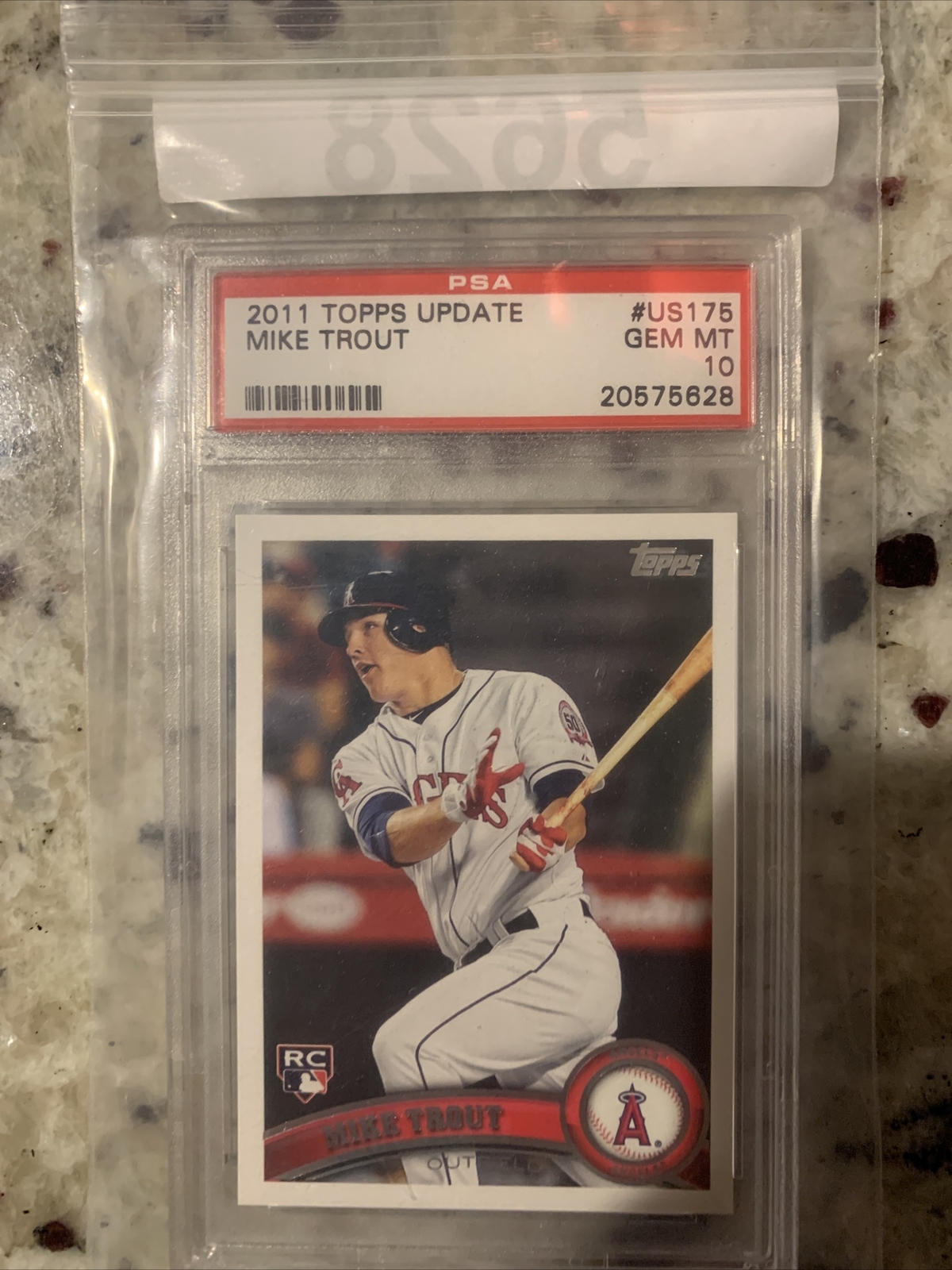 2011 Topps Update Mike Trout ROOKIE RC #US175 PSA 10 GEM MINT