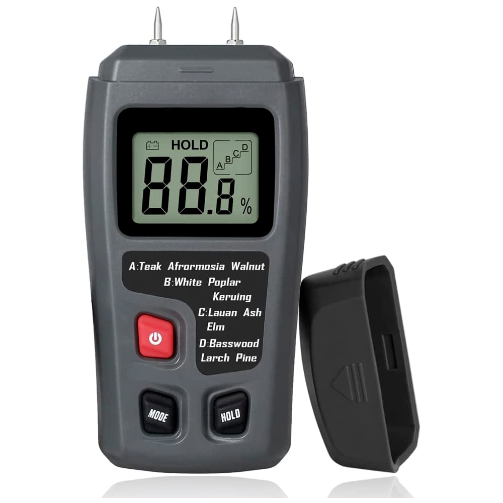 Digital Wood Moisture Meter Hygrometer Timber Damp Detector Logs