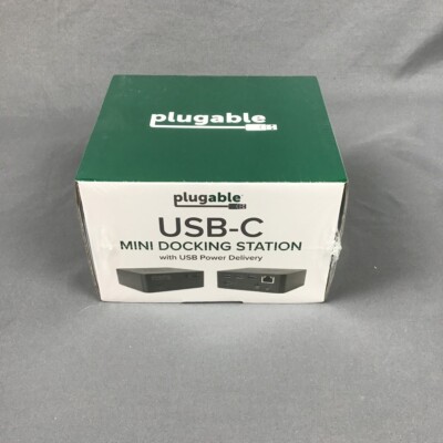 Plugable USB-C Mini Docking Station   85W Power Delivery, 4K HDMI, Gigabit Ether