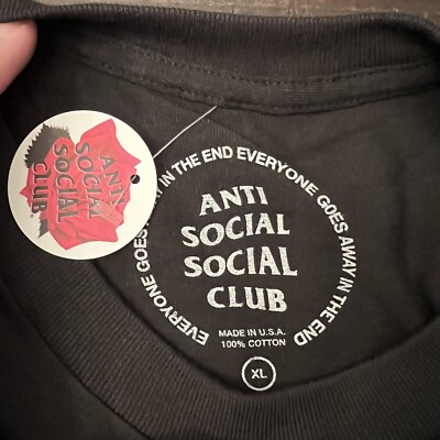 Anti Social Social Club Twister Lighting Tee Shirt Black