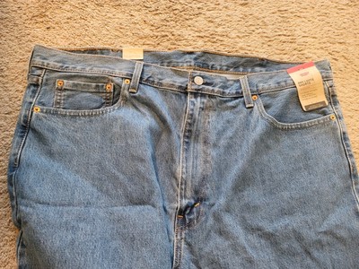 Levis Big Tall Mens Jean Shorts 469 Loose Fit Size 42 Blue 100% Cotton  NWT