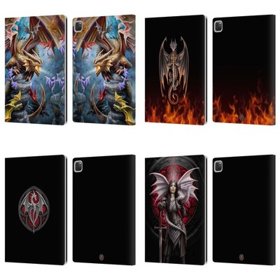 OFFICIAL ANNE STOKES DRAGONS 4 LEATHER BOOK WALLET CASE FOR APPLE iPAD