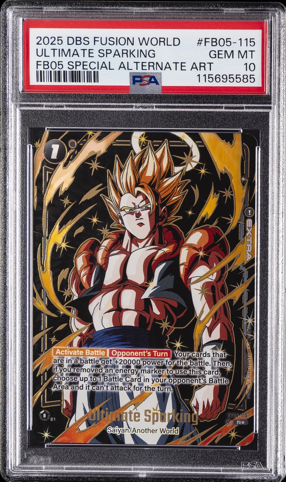 DRAGON BALL SUPER CARD GAME FUSION WORLD RIVALS CLASH ULTIMATE SPARKING PSA 10