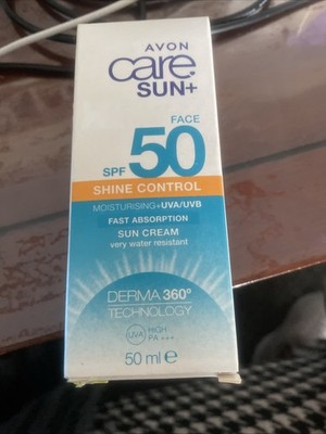 Avon Care Sun+ Shine Control Moisturising+UVA/UVB Face Cream SPF50 50ML - 1B