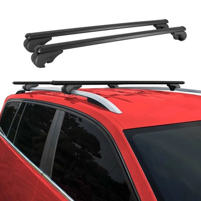 Lockable Roof Rack Cross Bars Luggage Carrier for Honda Passport 1995-2001 Black