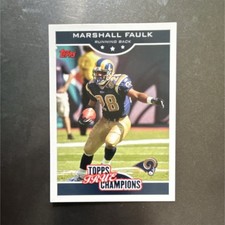 Topps 2006 Marshall Faulk True Champions #13 St. Louis Rams Football NFL Card