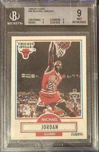 1990-91 Fleer Michael Jordan #26 BGS 9 (SBS1)