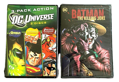 DC Universe 3 Pack Action Animated DVD BatmanThe Killing Joke DVD