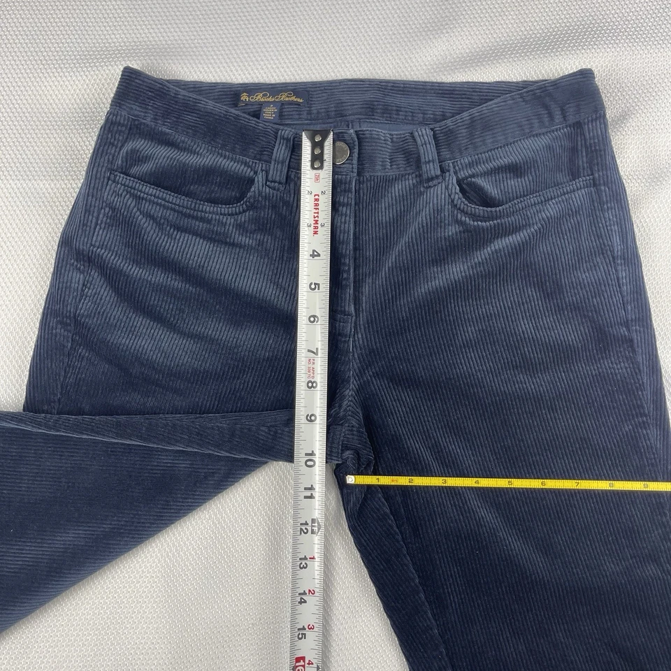 Pantalones de pana Brook Brothers para mujer talla 8 azul marino, ajuste clásico a medida Foto 4 de 4