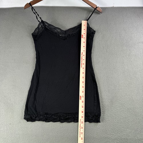 Bozzolo Black Lace Trim Cami Top Women's Medium Sleeveless Tank Top - Picture 5 of 10