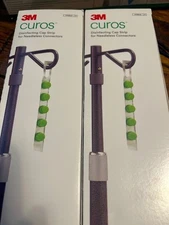 2 BOXES/50 STRIPS (500 CONNECTORS) 3M CUROS CFF10-250 DISINFECTING CAP STRIP