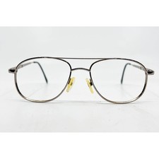 On-Guard 095 Eyeglass Frames Mens Silver Good Aviator Double Bridge 54-17-140