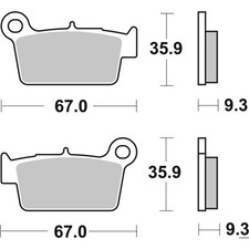 Brembo Oe - Powersports Brake Pad - Rear Fits 09-13 Aprilia Rxv 450cc 07ya41sd Brembo Oe - Powersports Brake Pad - Rear Fits 09-13 Aprilia Rxv 450cc 07ya41sd