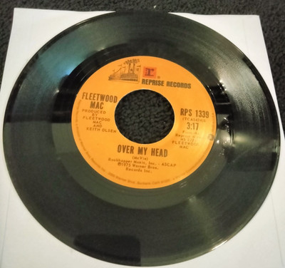 FLEETWOOD MAC OVER MY HEAD / I'M SO AFRAID REPRISE RECORDS 7'' SINGLE 45 RPM