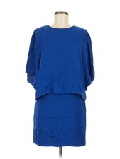 Halston Heritage Women Blue Casual Dress 8