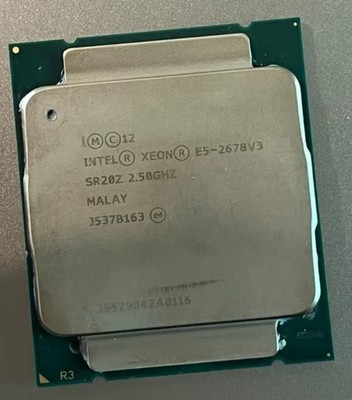 Intel Xeon E5-2678 V3 2.5GHz 12 Core 30MB 6.4GT/s SR20Z LGA2011-3 CPU processor