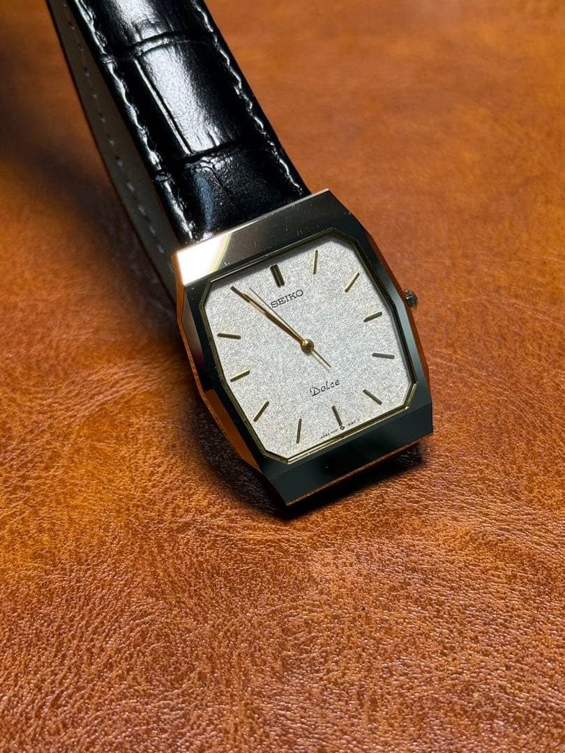 A19 Rare Working Seiko Dolce Rectangular Watch fr… - image 5