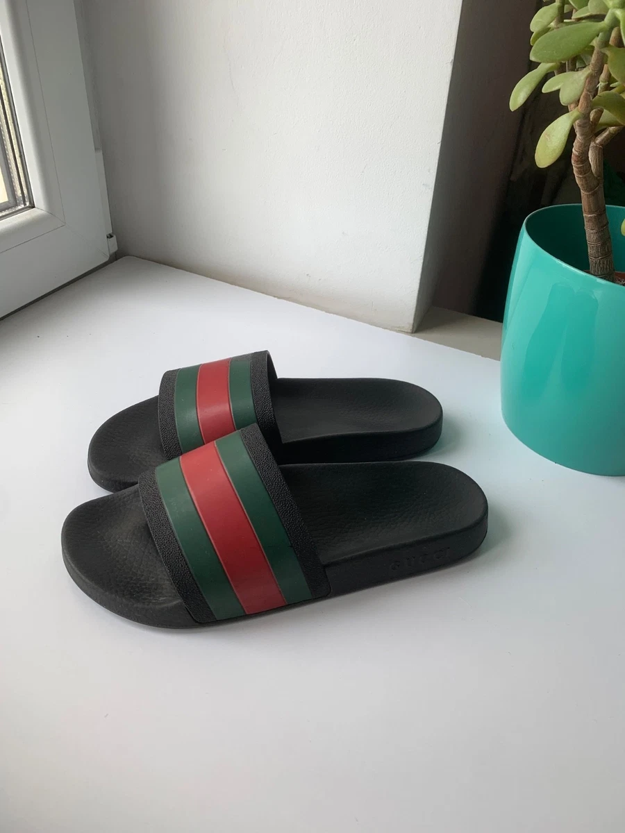 Gucci Black Rubber Sandals for Men for sale | eBay