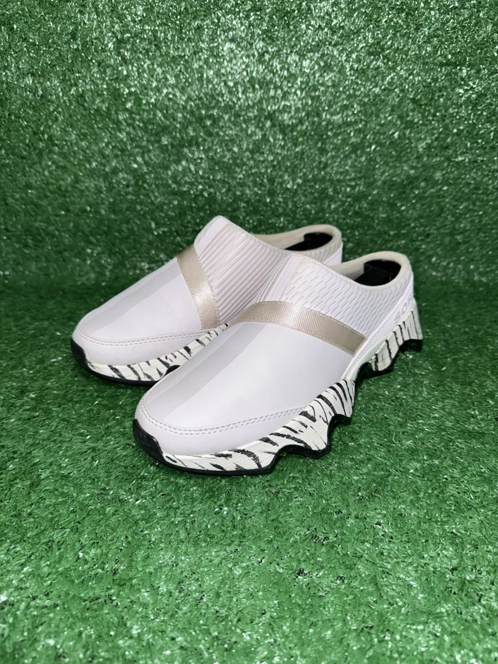 Sorel Kinetic Impact II 女式 6.5 码粉色斑马骡子舒适运动鞋 — 第 3/4 张图片