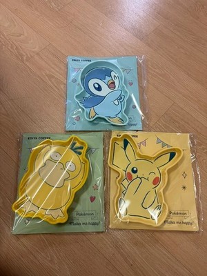 Ediya Coffee x Pokemon Korea Limited Snack Plate (Pikachu / Psyduck / Piplup)