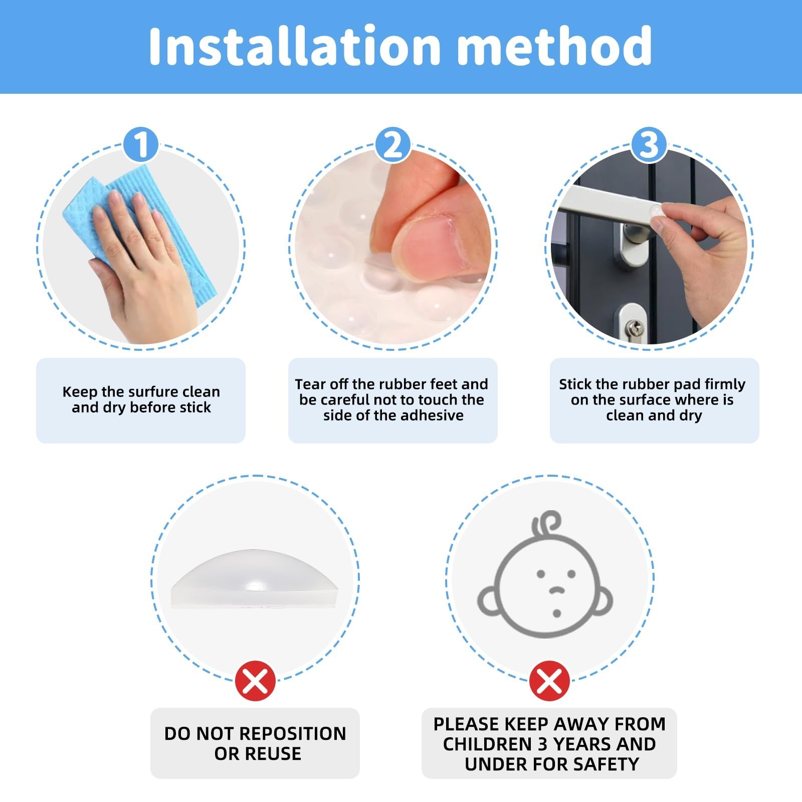 354PCS Silicone Cabinet Door Bumpers Round,Clear Rubber Bumpers,Self Adhesive...