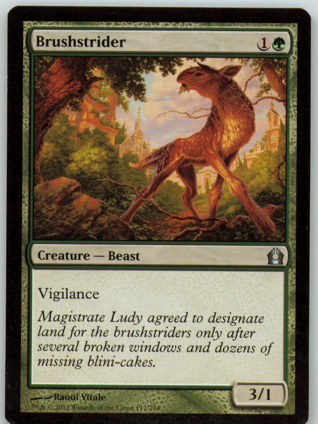 Brushstrider 117 Uncommon Return to Ravnica Magic: The Gathering LP
