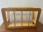 Vintage Beechwood Danish Modern Magazine Rack — photo 2