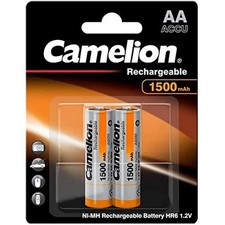 Camelion HR6 AA 1500mAh Rechargeable Batteries 2 Pcs.