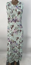 Ulla Johnson Womens Midi Dress Oasis Blue Size M Isabelle Jersey Floral Ruffle