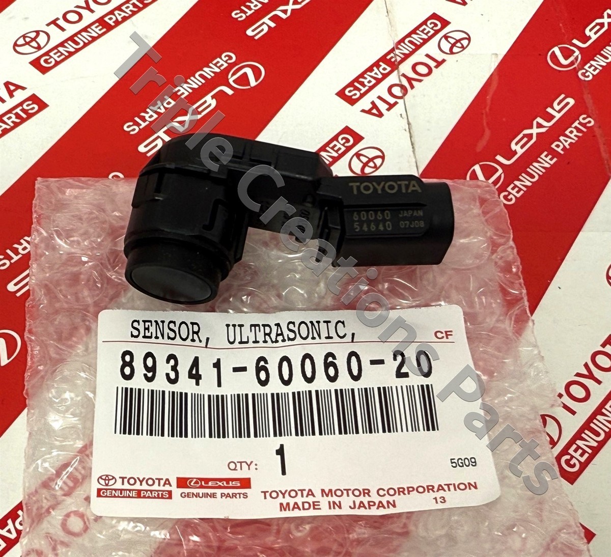 Toyota Genuine 89341-60060-20 Sensor Ultrasonic 893416006020 OEM