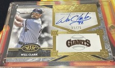 2025 Topps Tier One Will Clark Top Shelf Signatures Auto Autograph  /75 Giants