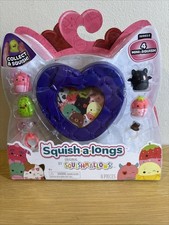 Squish-a-longs Squishmallow Mini Set Series 2 4 Minis and Accessories NEW