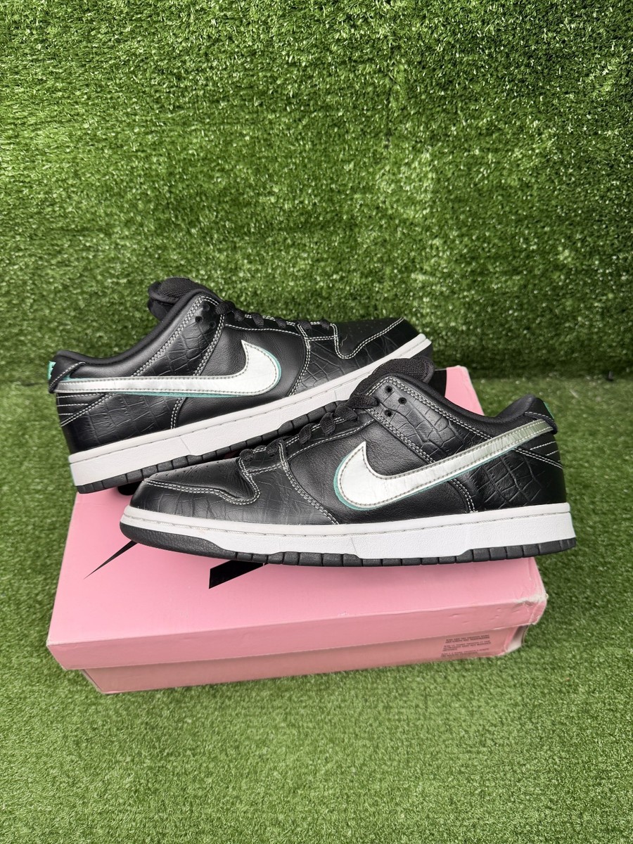 Size 10 - Diamond Supply Co. x Nike Dunk Pro SB Low Black Diamond