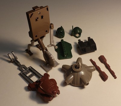 SPIRAL ZONE Tonka 1987 Vintage Action Figure Toy ACCESSORIES LOT 9