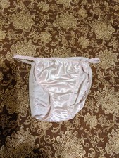 Vtg Satin String Bikini Panties Size 1XL