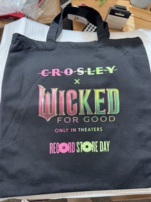 Set Of Two (2) WICKED For Good CROSLEY Tote Bags Record Store Day 2025 NEW