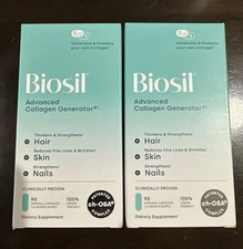 FOR 2 Biosil Advanced Collagen Generator 90 Capsules EXP 02/28