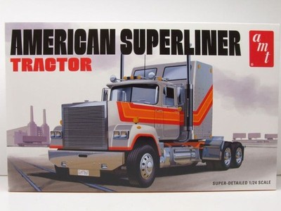 American Superliner Semi Tractor Zugmaschine Kunststoffbausatz Modellauto 1:24