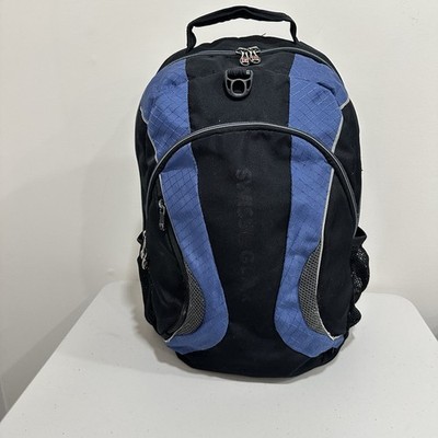 Swiss Gear Backpack Travel Hiking Black Blue Airflow Multi Layers Laptop Bag