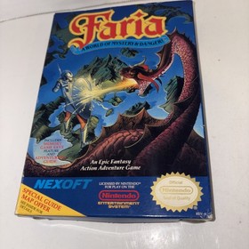Faria: A World of Mystery and Danger (Nintendo NES) Complete in Box CIB READ