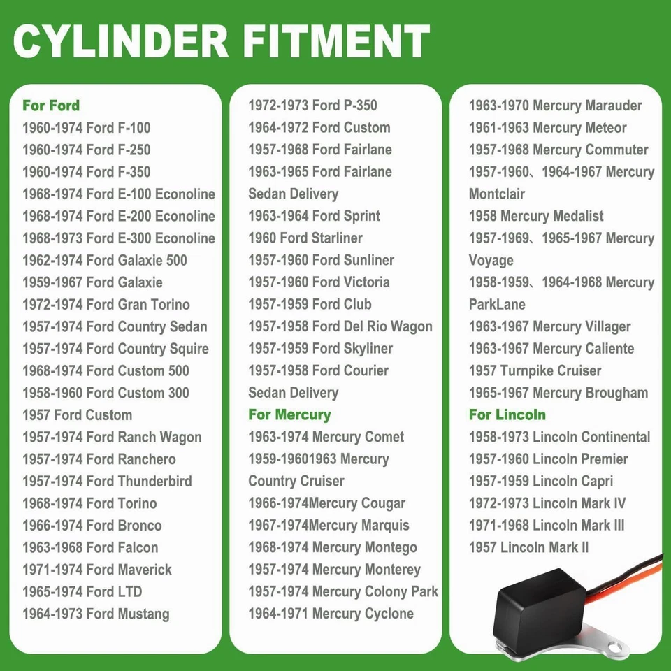 Kit de conversión de encendido 1281 Kit de encendido para Ford (1957-1974) 8 cilindros Foto 4 de 4