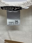 Eddie Bauer Women's Ivory Infinity Thermal Henley Waffle Knit 2XL NWT — photo 2